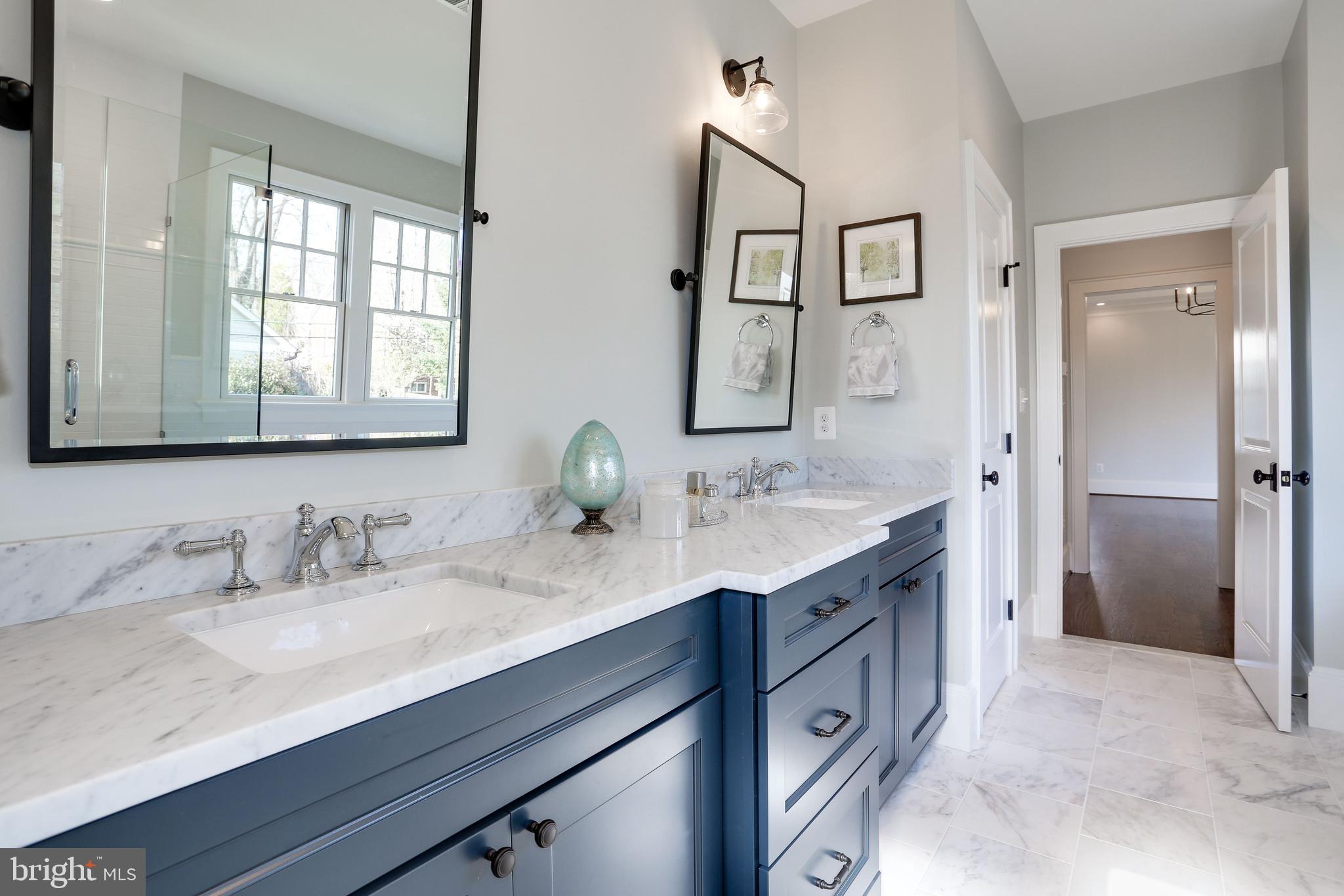 5010 25th Road North Arlington, VA 22207 - Photo 29 of 51 marble topped double vanities, tilting mirrors