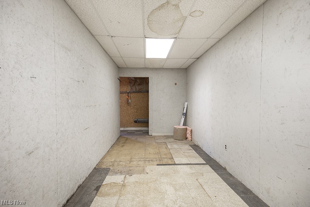 4574 Broadview Road Cleveland, OH 44109 - Photo 28 of 30 Basement with a paneled ceiling
