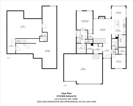 $529,900 | 2110 Northwest Ashurst Drive, Lee's Summit, MO 64081