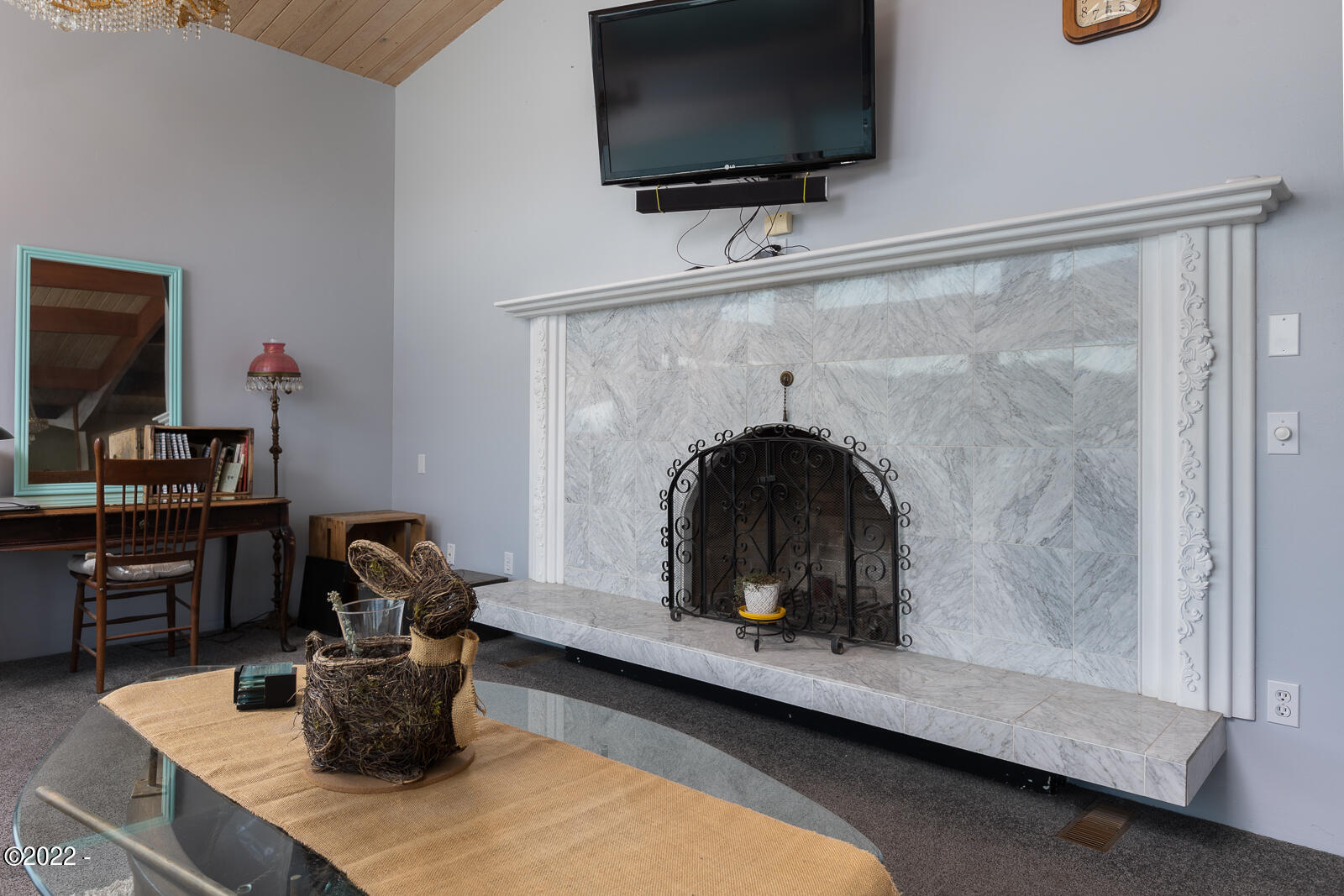3131 Northeast Johns Loop Neotsu, OR 97364 - Photo 17 of 38 Upstairs Fireplace