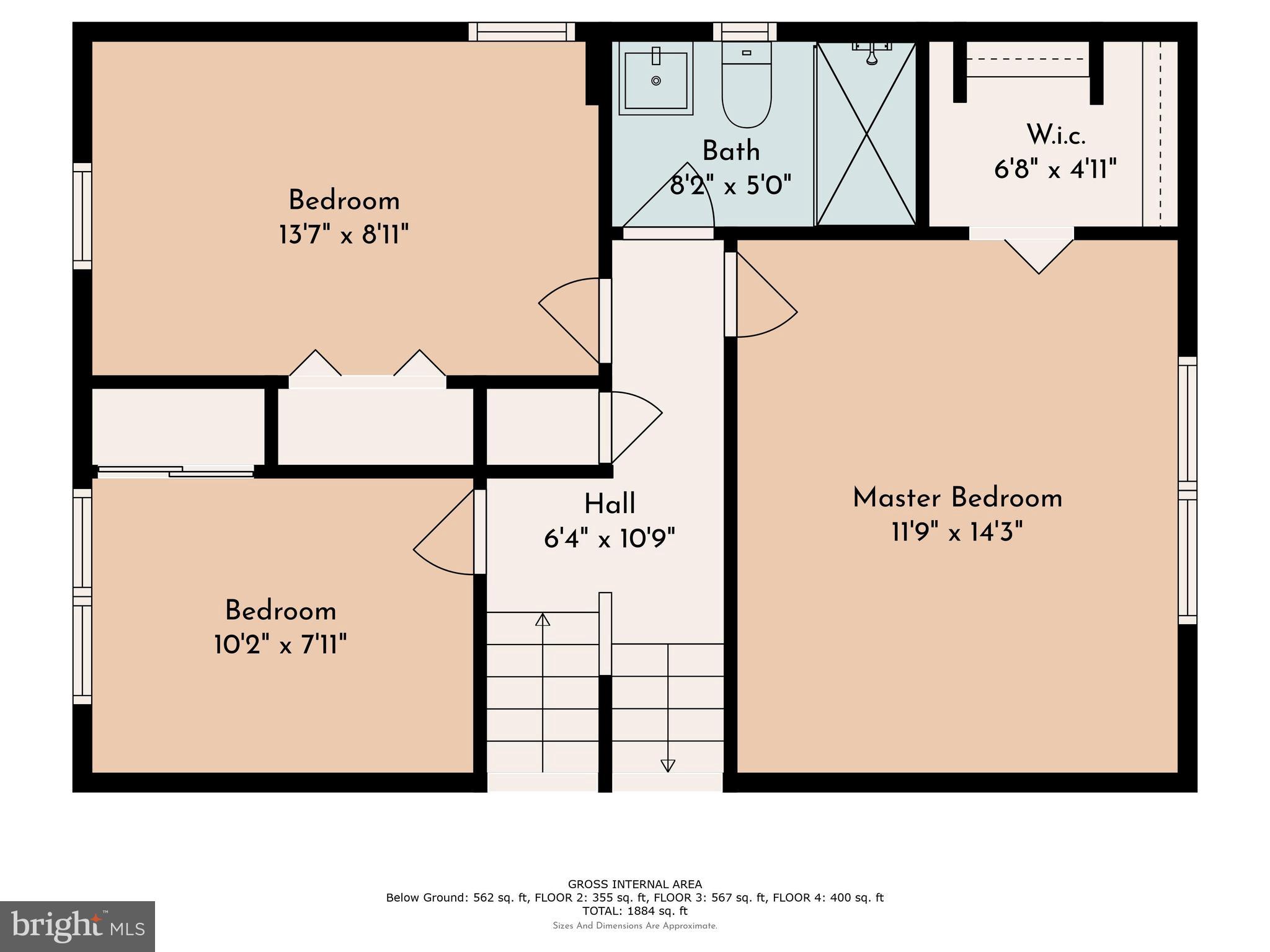 1478 Mauck Road Blue Bell, PA 19422 - Photo 38 of 40 Middle Level Floorplan (Floor 2)