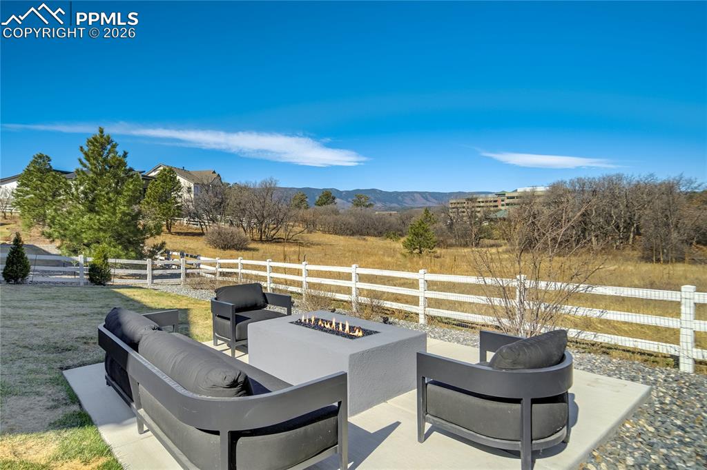12284 Monarchos Lane Colorado Springs, CO 80921 - Photo 46 of 50 a view of a balcony with lake view and mountain view