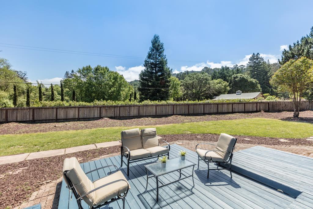 1975 Portola Road Woodside, CA 94062 - Photo 35 of 49 a view of swimming pool with seating space