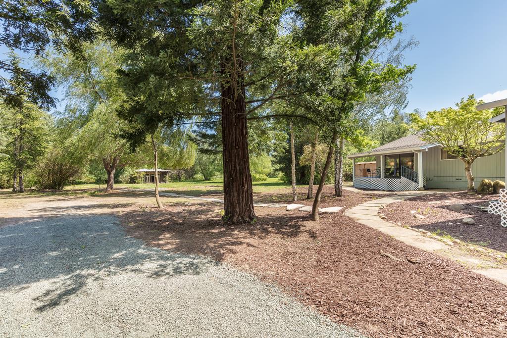 1975 Portola Road Woodside, CA 94062 - Photo 46 of 49 a view of a house with backyard and trees