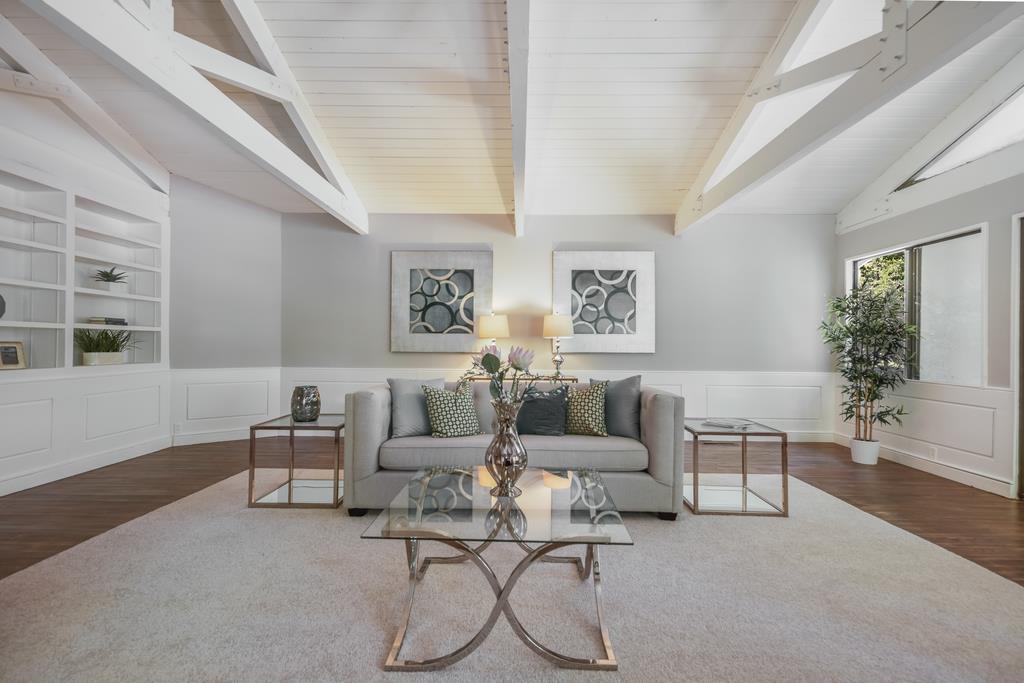 1975 Portola Road Woodside, CA 94062 - Photo 5 of 49 a living room with furniture and a potted plant