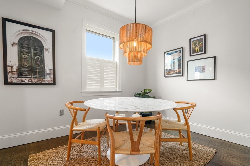 11 Union Street, Unit 2 Boston, MA 02129 - Photo 10 of 22 a view of a dining room with furniture and window