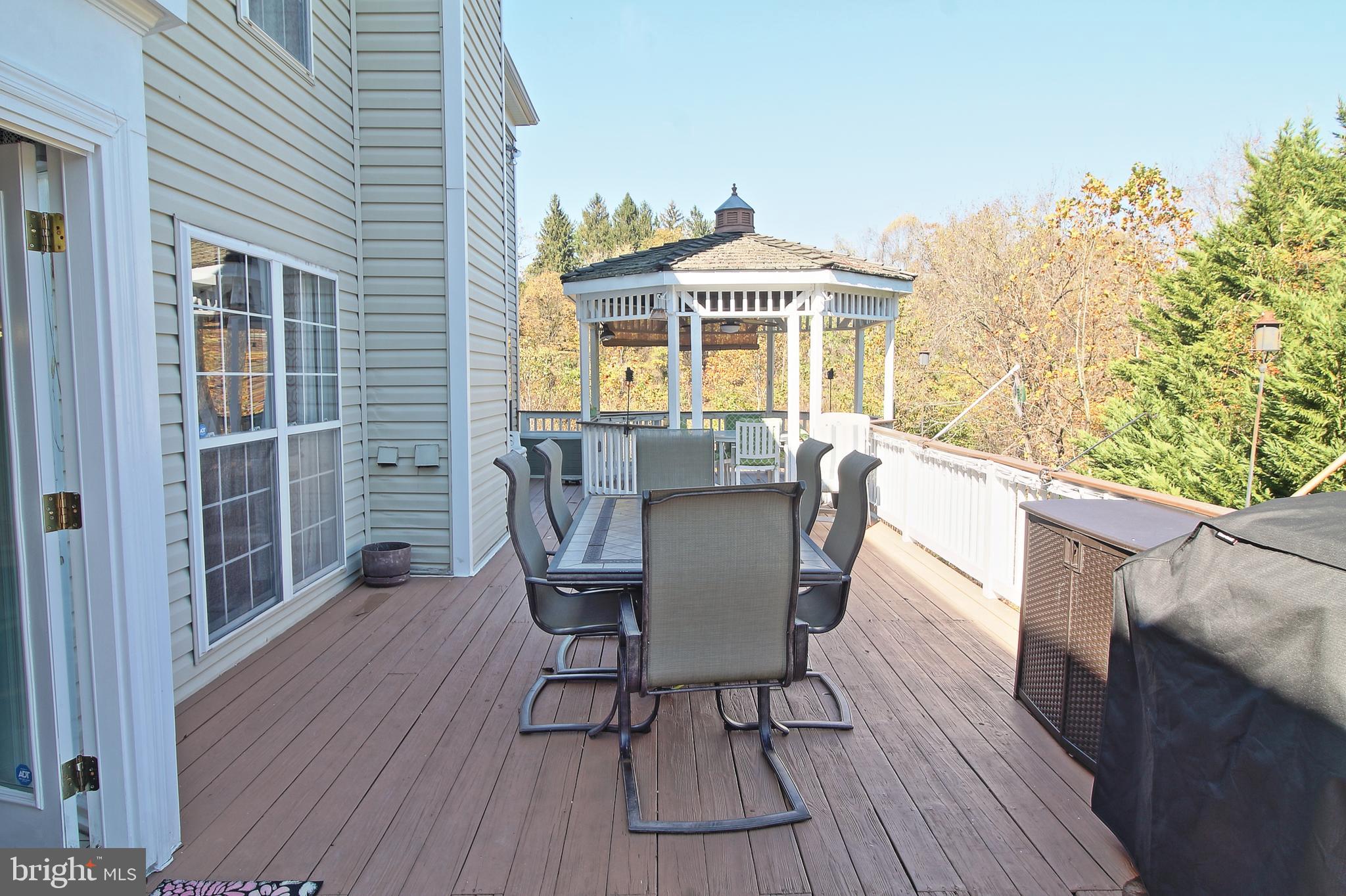 8532 Ellicott View Road Ellicott City, MD 21043 - Photo 46 of 54 Large Rear Deck with Gazebo