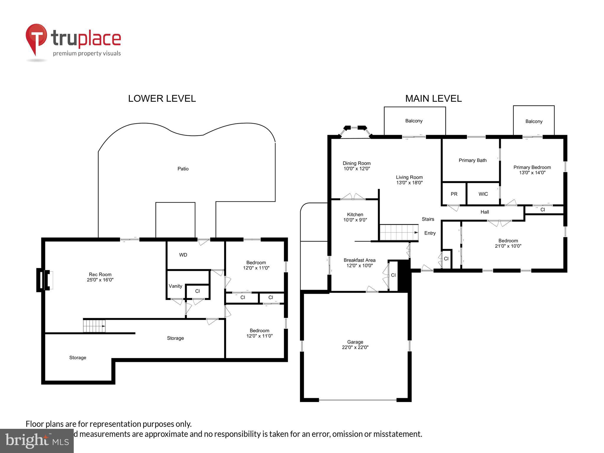 2405 Paddock Lane Reston, VA 20191 - Photo 48 of 50 Main and lower level floor plan
