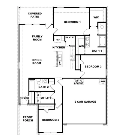 a view of an empty room