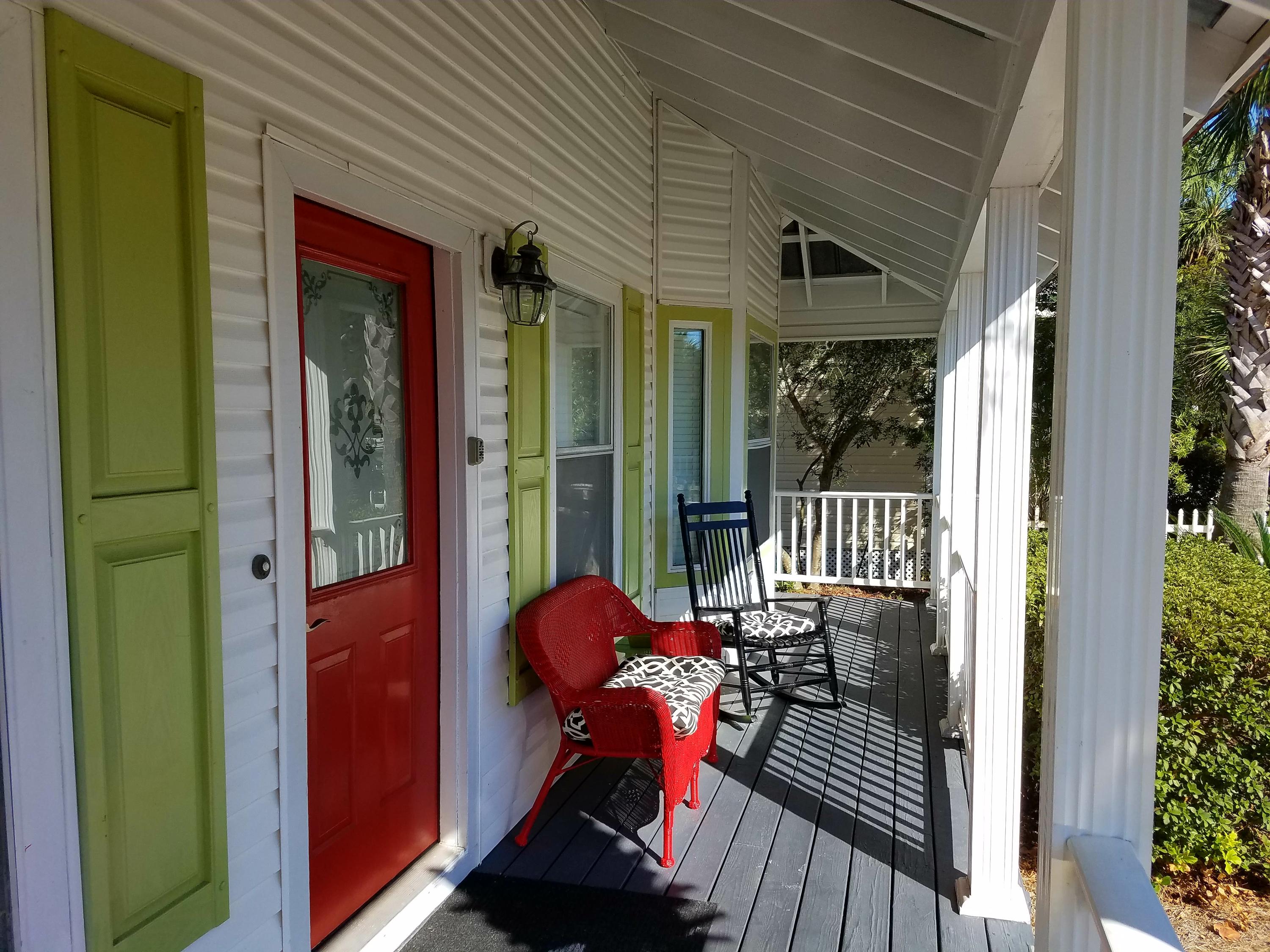 a view of balcony with furniture