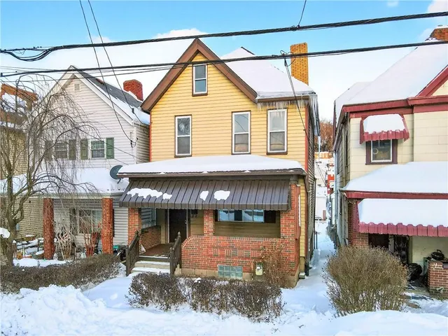 a front view of a houses