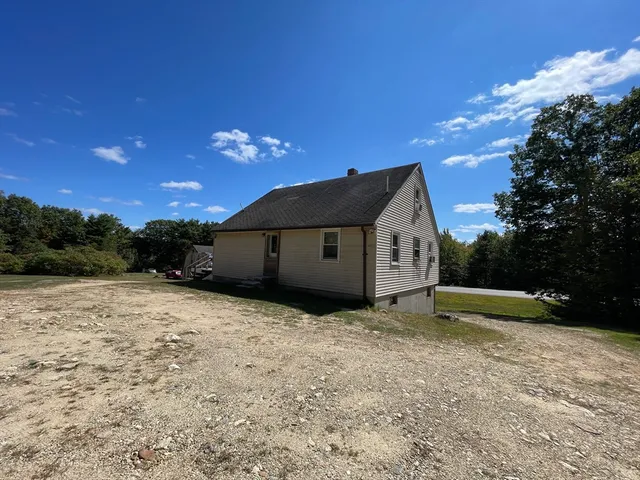 a house view with a outdoor space
