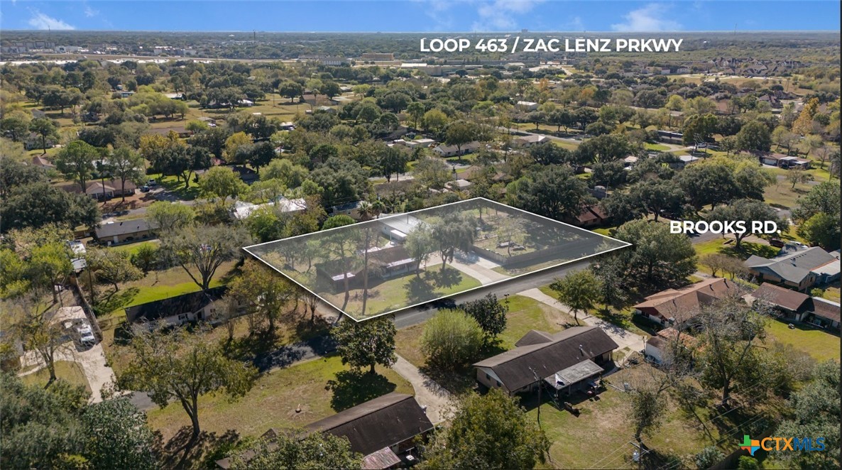 204 Brooks Road Victoria, TX 77904 - Photo 22 of 22 an aerial view of residential houses with outdoor space