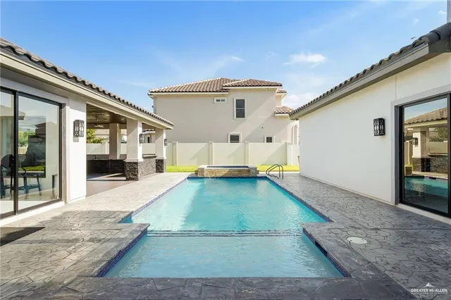 a view of a house with glass door