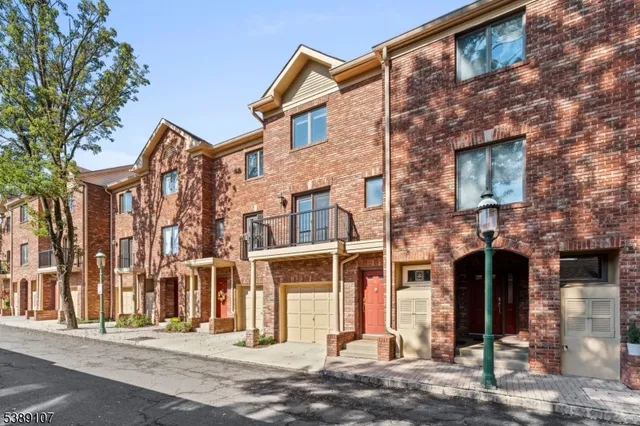 front view of a brick building