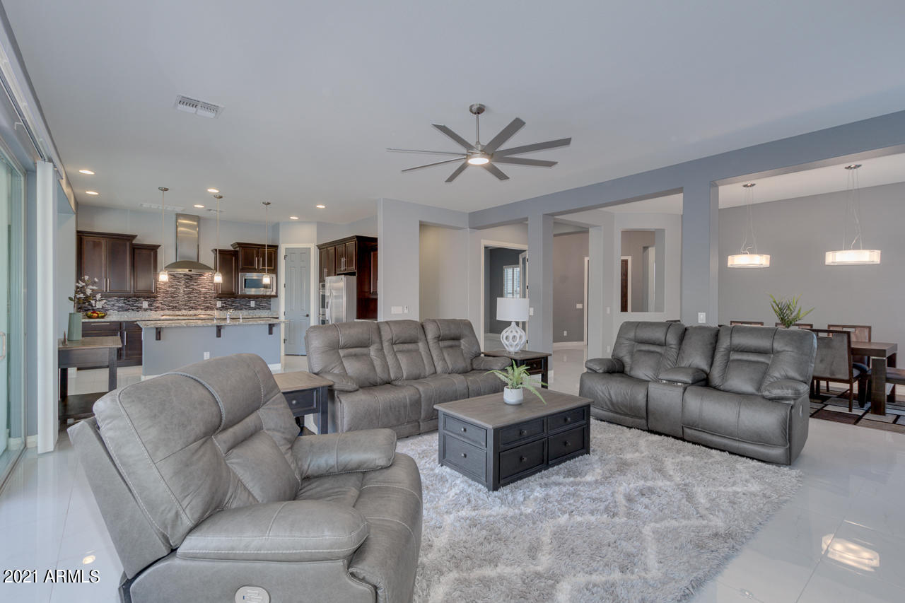 2237 East Saddlebrook Road Gilbert, AZ 85298 - Photo 16 of 49 Spacious family room open to kitchen
