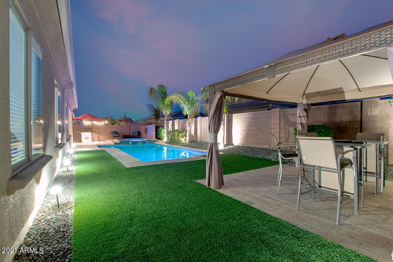 2237 East Saddlebrook Road Gilbert, AZ 85298 - Photo 36 of 49 Backyard w/ gazebo