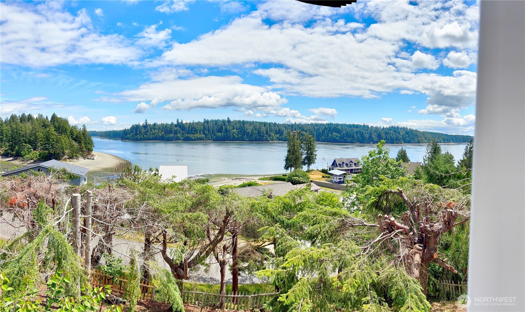81 East Panorama Way Grapeview, WA 98546 - Photo 20 of 21 a view of a lake with a yard