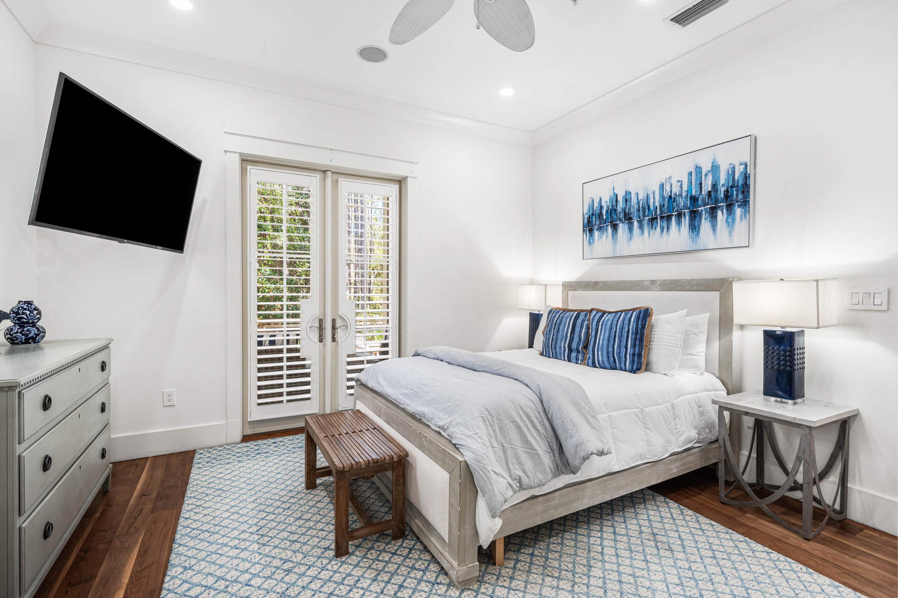 114 Pine Needle Way Santa Rosa Beach, FL 32459 - Photo 20 of 66 a bedroom with a bed and a flat screen tv