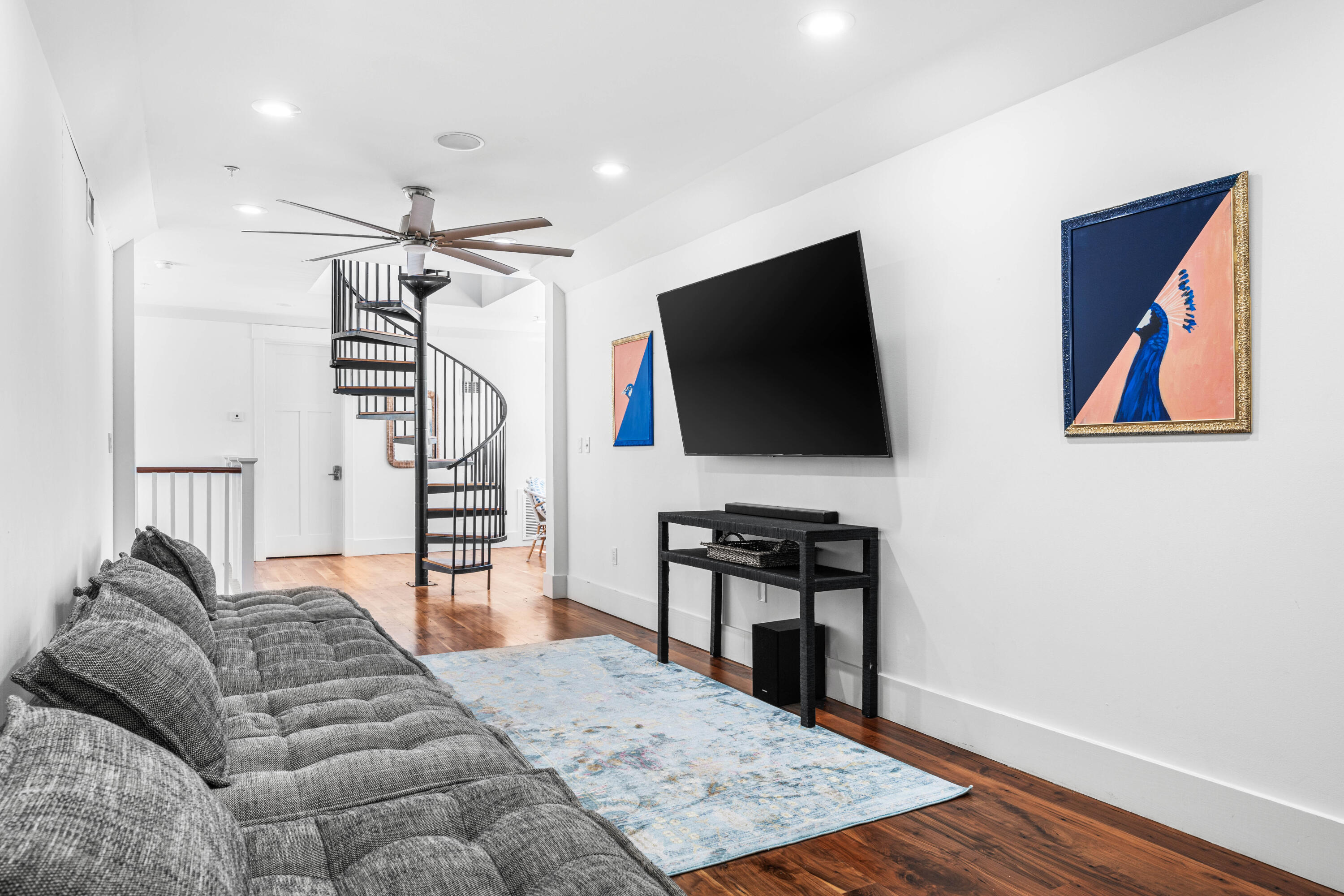 114 Pine Needle Way Santa Rosa Beach, FL 32459 - Photo 52 of 66 a living room with furniture and a flat screen tv
