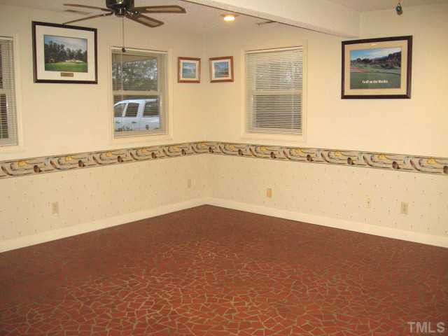 3817 Cheek Road Durham, NC 27704 - Photo 5 of 18 Grand family room with slate tile floor & two ceiling fans Den/Family/Great Room