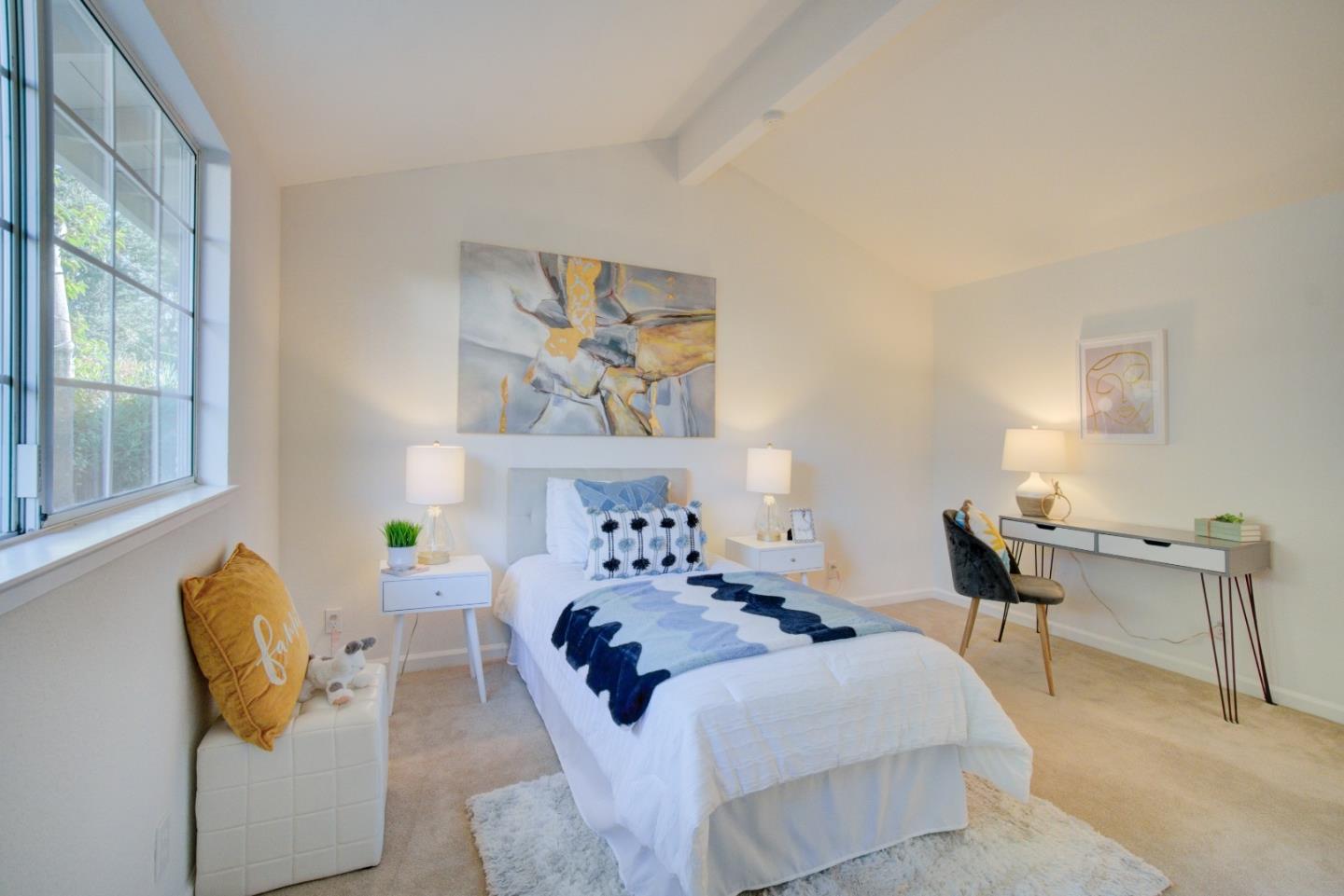 18444 Purdue Drive Saratoga, CA 95070 - Photo 20 of 31 a bedroom with furniture and a window