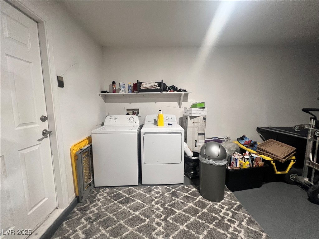 2970 Rio Rico Drive Pahrump, NV 89048 - Photo 52 of 53 Laundry room featuring separate washer and dryer