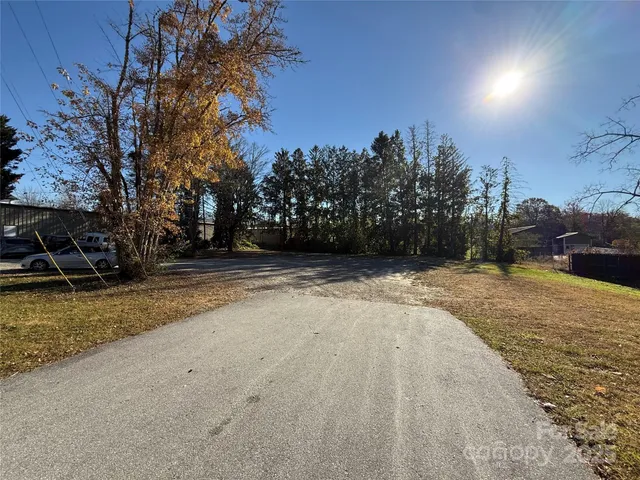 a view of an empty room with wooden building