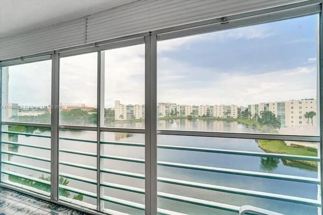 a view of a city from a balcony