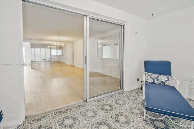 a view of livingroom with wooden floor