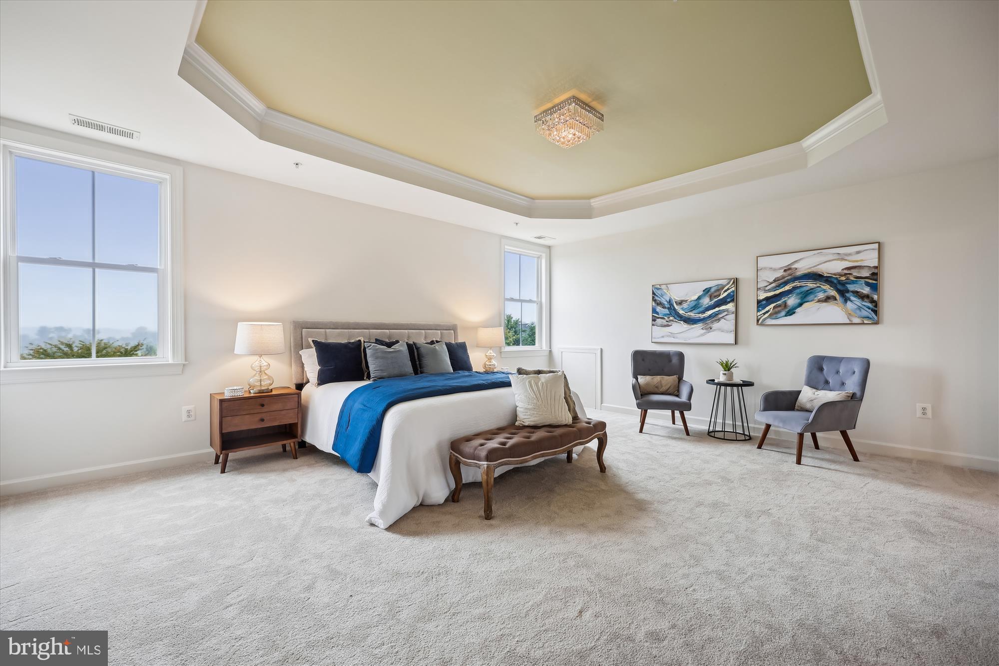 7321 Brink Road Laytonsville, MD 20882 - Photo 19 of 55 a spacious bedroom with a bed and a window