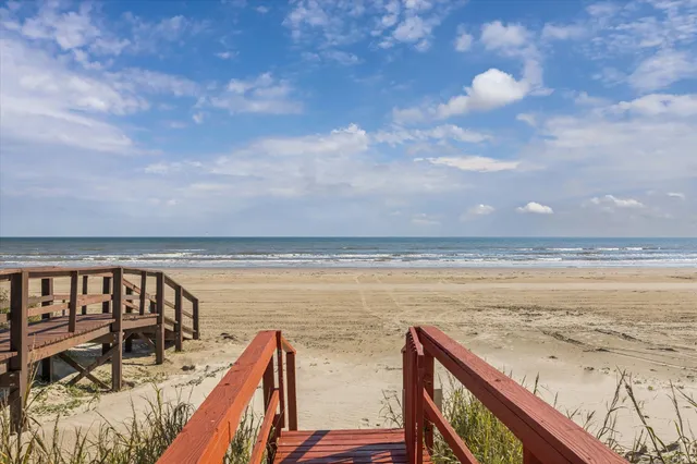 a view of an ocean from a balcony