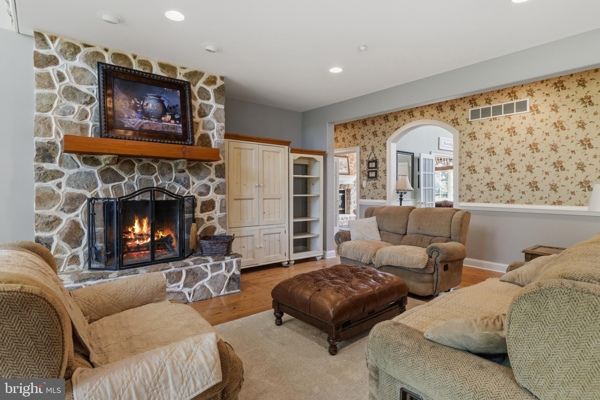 265 Walter Road Chalfont, PA 18914 - Photo 28 of 83 Wood burning stone fireplace