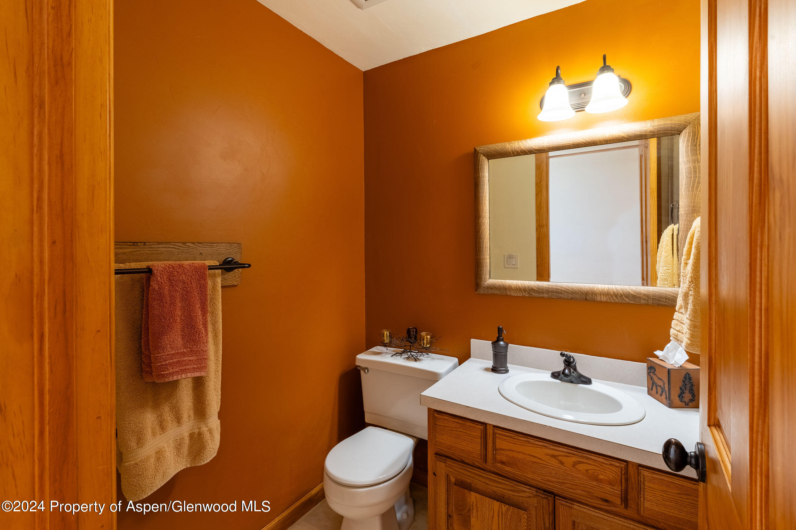 299 Knight Road Basalt, CO 81621 - Photo 17 of 48 a bathroom with a sink toilet and mirror