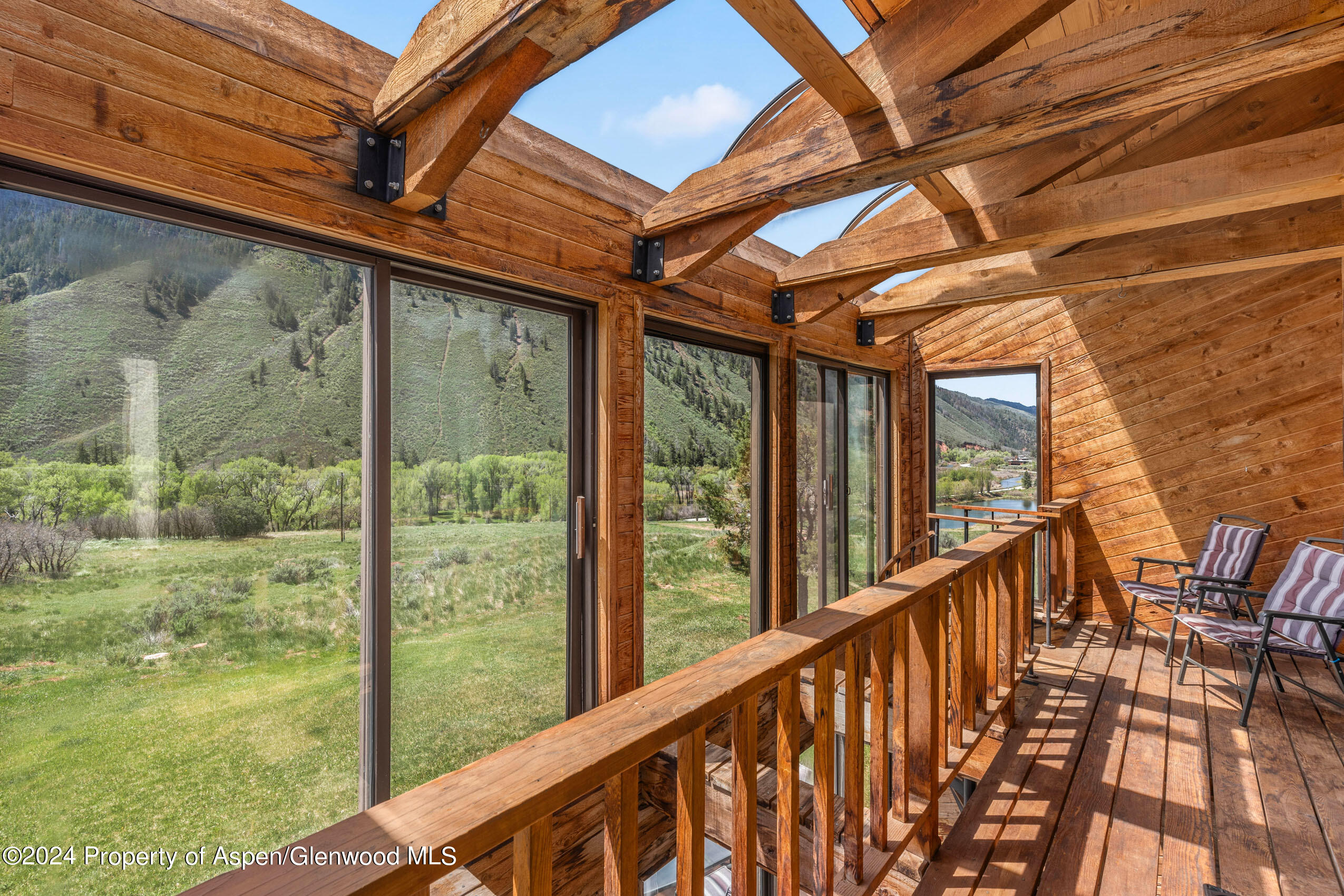 299 Knight Road Basalt, CO 81621 - Photo 30 of 48 a view of balcony with wooden floor