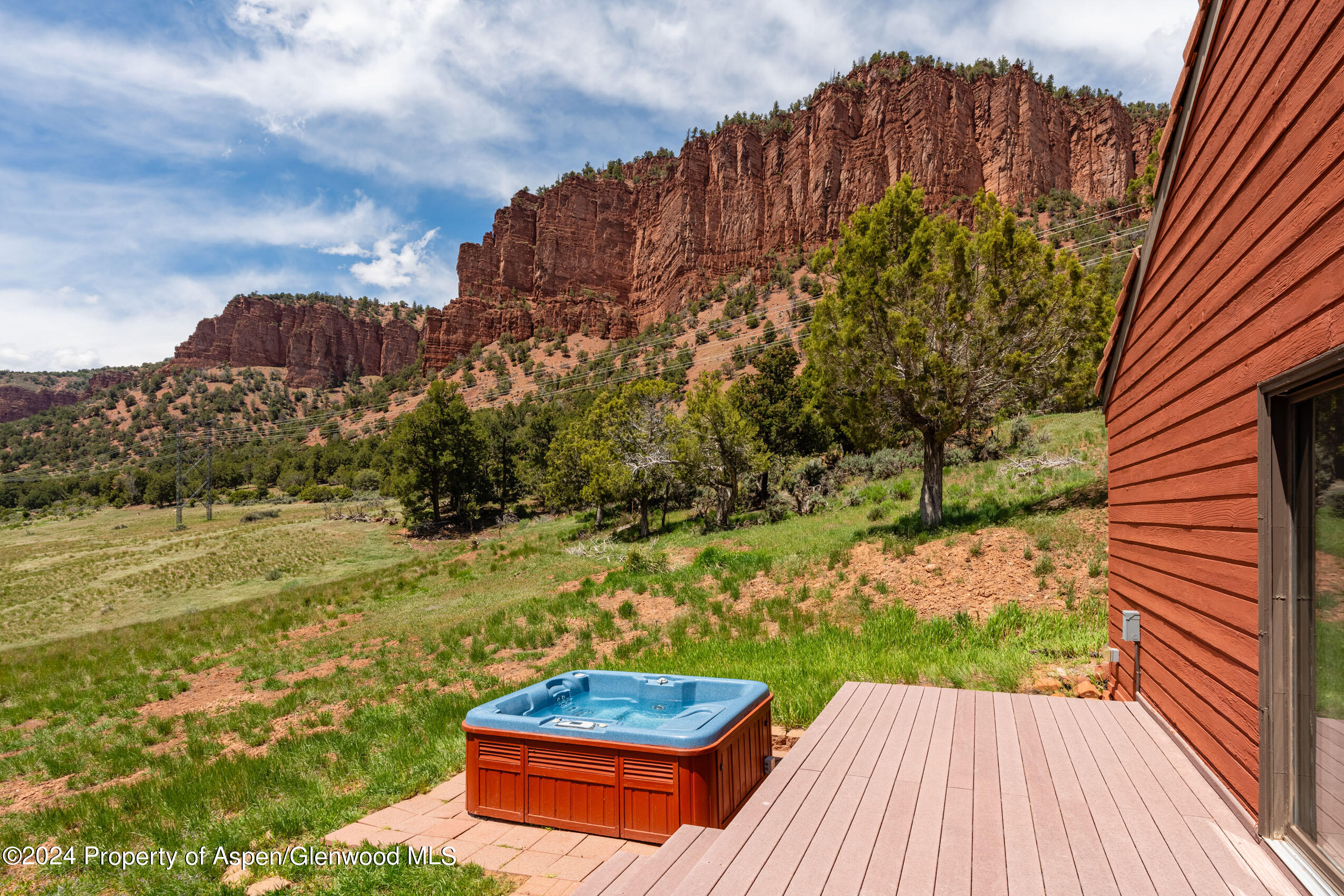 299 Knight Road Basalt, CO 81621 - Photo 36 of 48 a view of a backyard with sitting area