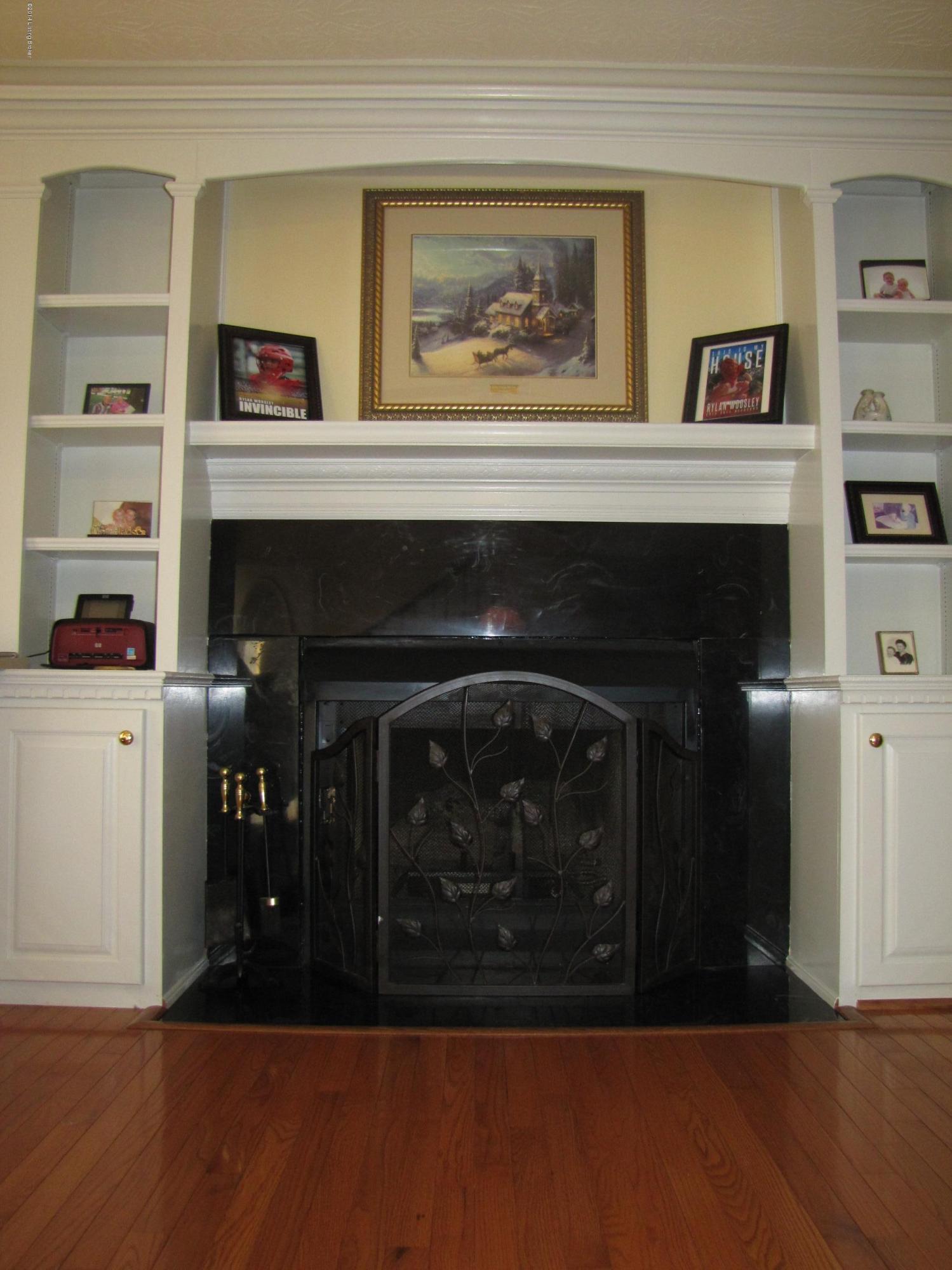 218 Fox Run Road Pendleton, KY 40055 - Photo 7 of 54 The statement fireplace and hearth make for the perfect focal point; conveniently furnished with gas logs.