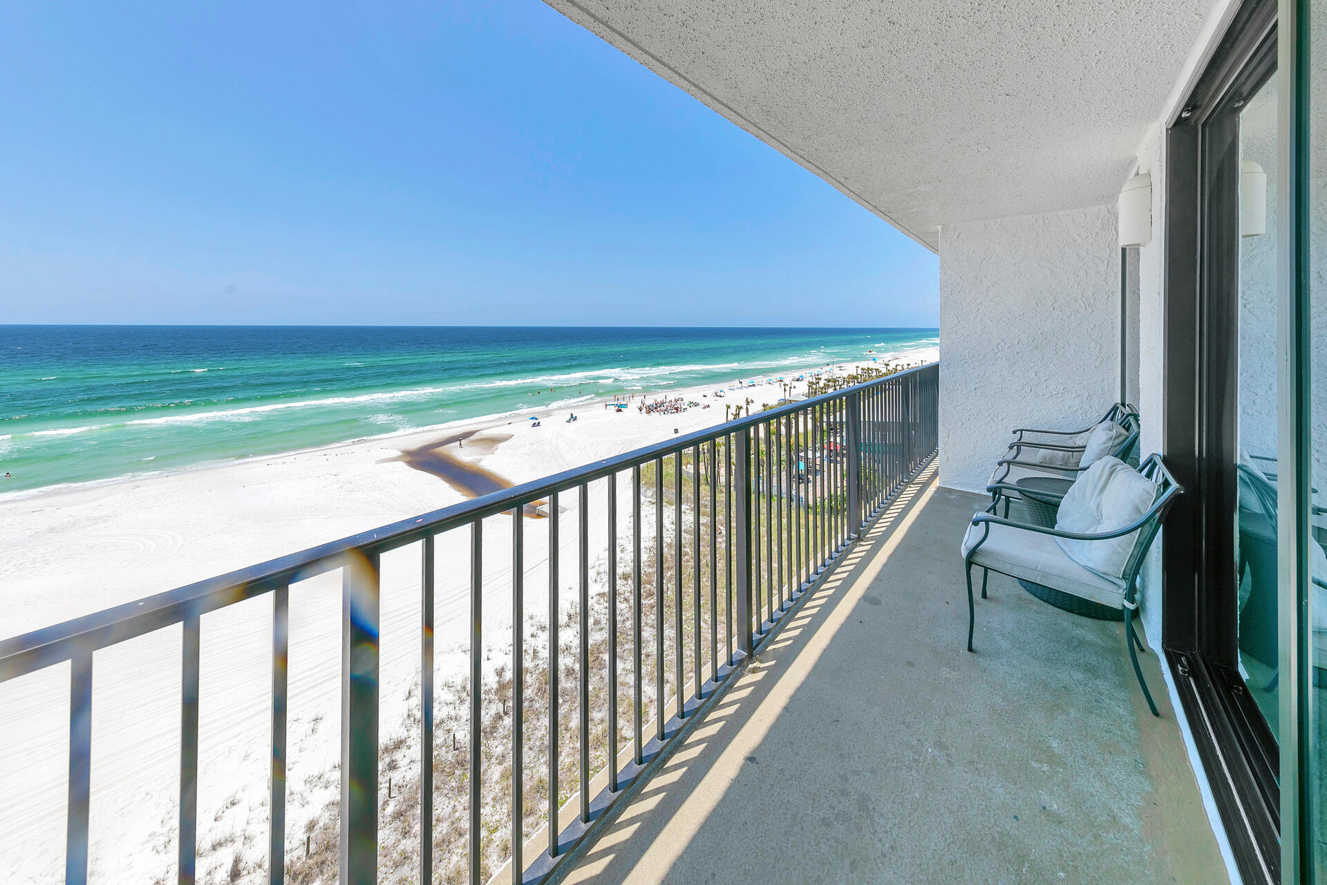 17351 Front Beach Road, Unit W602 Panama City Beach, FL 32413 - Photo 23 of 30 a view of balcony with couch