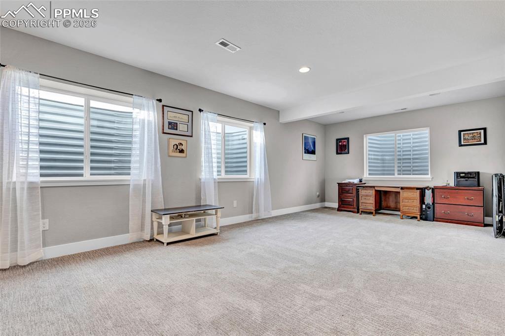 2402 Parma Court Colorado Springs, CO 80921 - Photo 33 of 45 an empty room with furniture and a large window