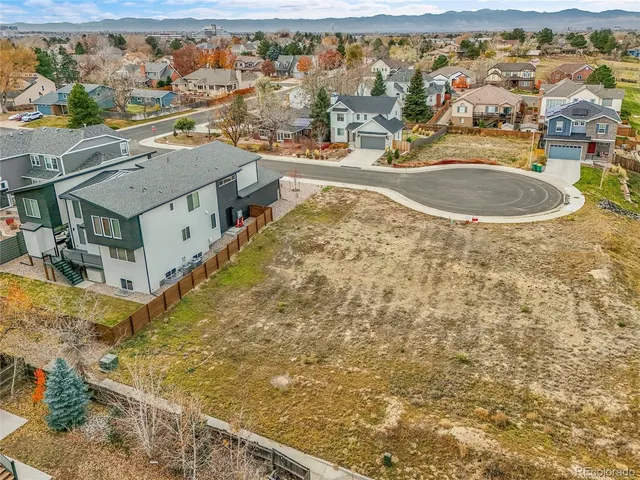 a bird view of a house