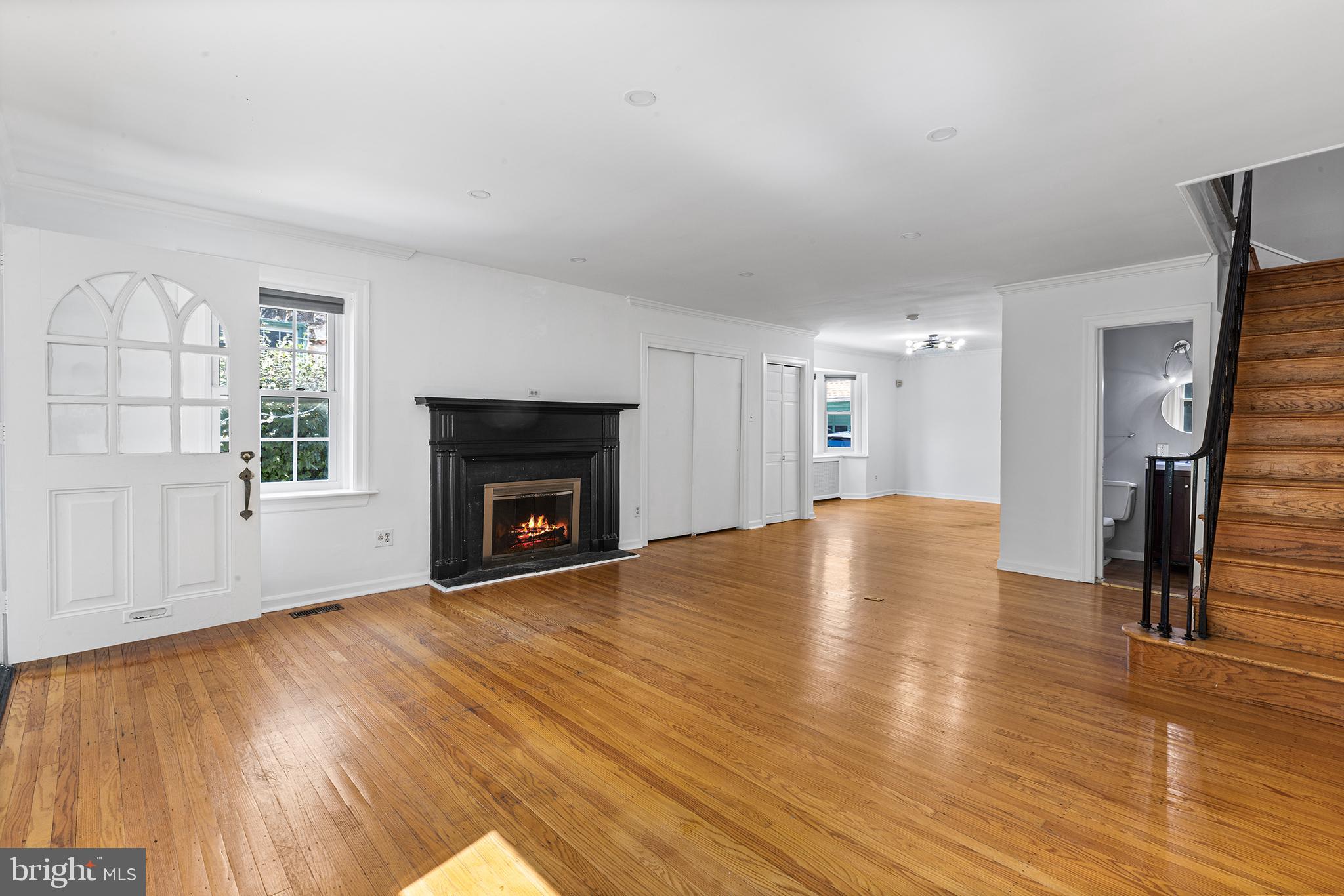 225 Upland Road Merion Station, PA 19066 - Photo 3 of 36 Living Room with fireplace
