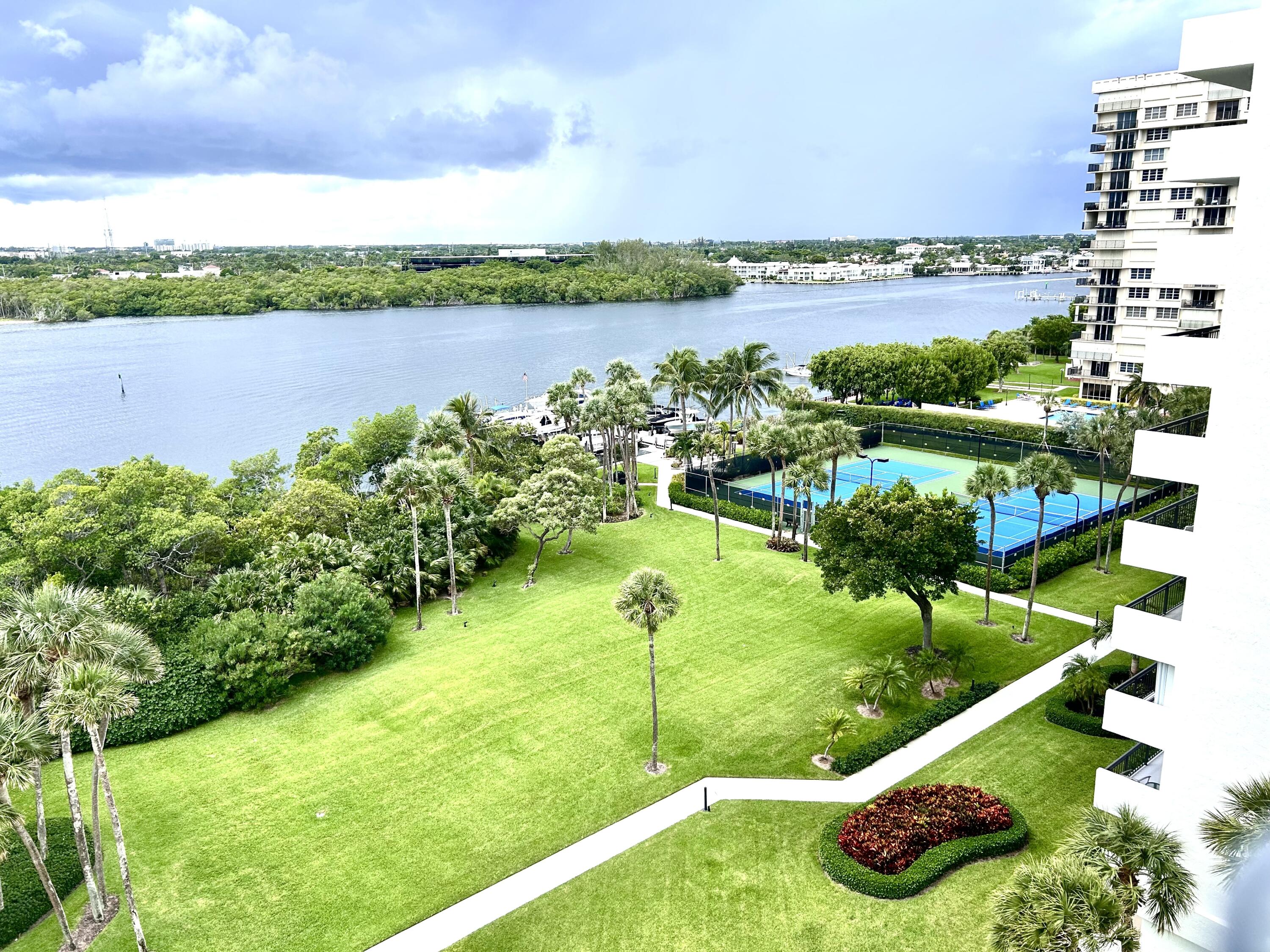 2001 North Ocean Boulevard, Unit 602 Boca Raton, FL 33431 - Photo 66 of 70 Aerial_tennis.court