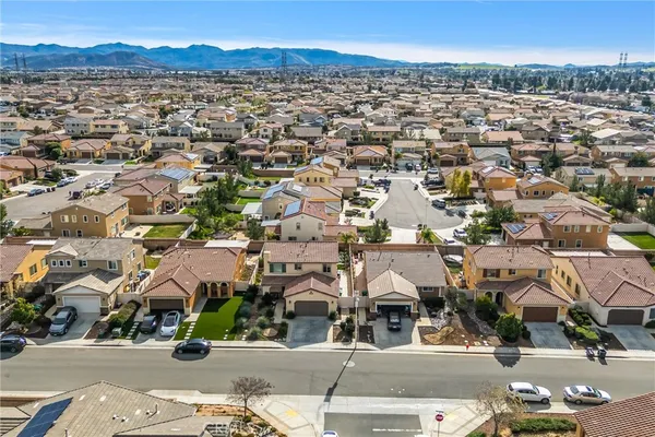 an aerial view of a city