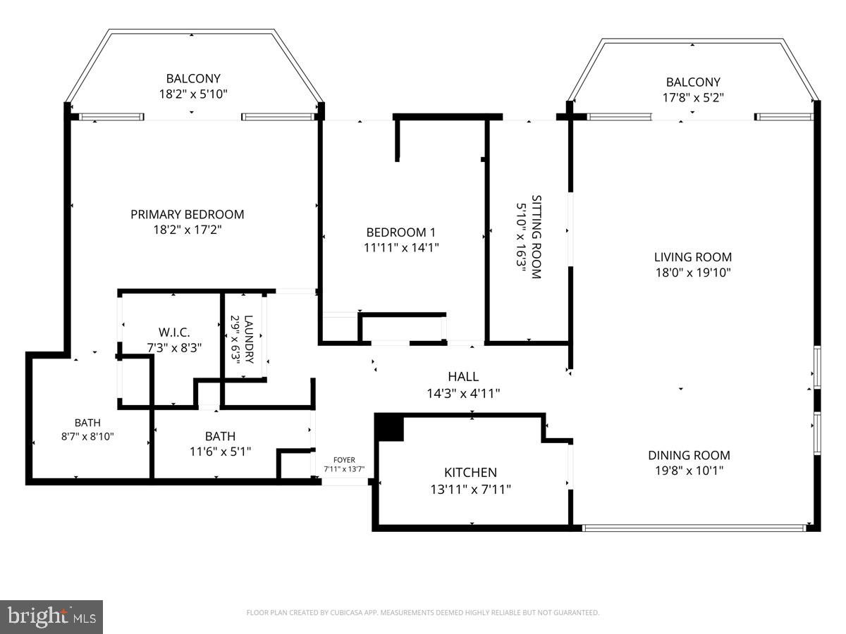 700 7th Street Southwest, Unit 827 Washington, DC 20024 - Photo 32 of 32 Floor plan for layout purposes only