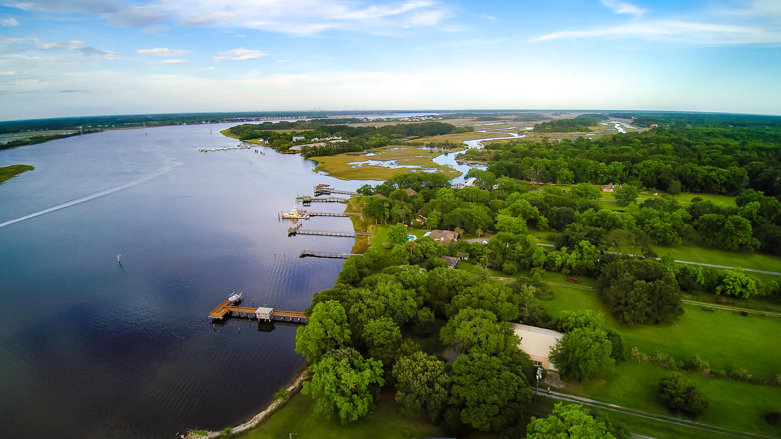 1107 River Road Johns Island, SC 29455 - Photo 4 of 31 1107 River Rd Drone-5