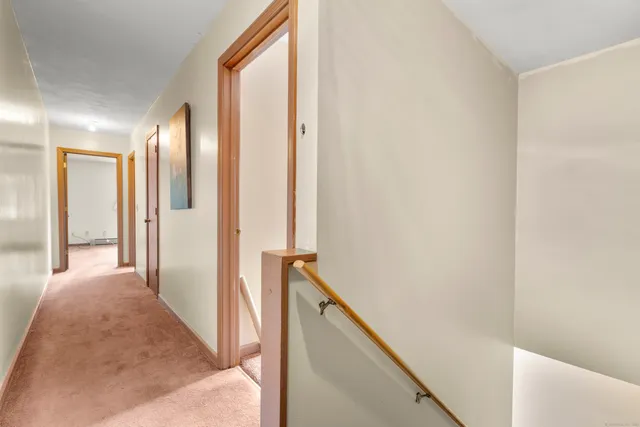 a view of a hallway with a hallway