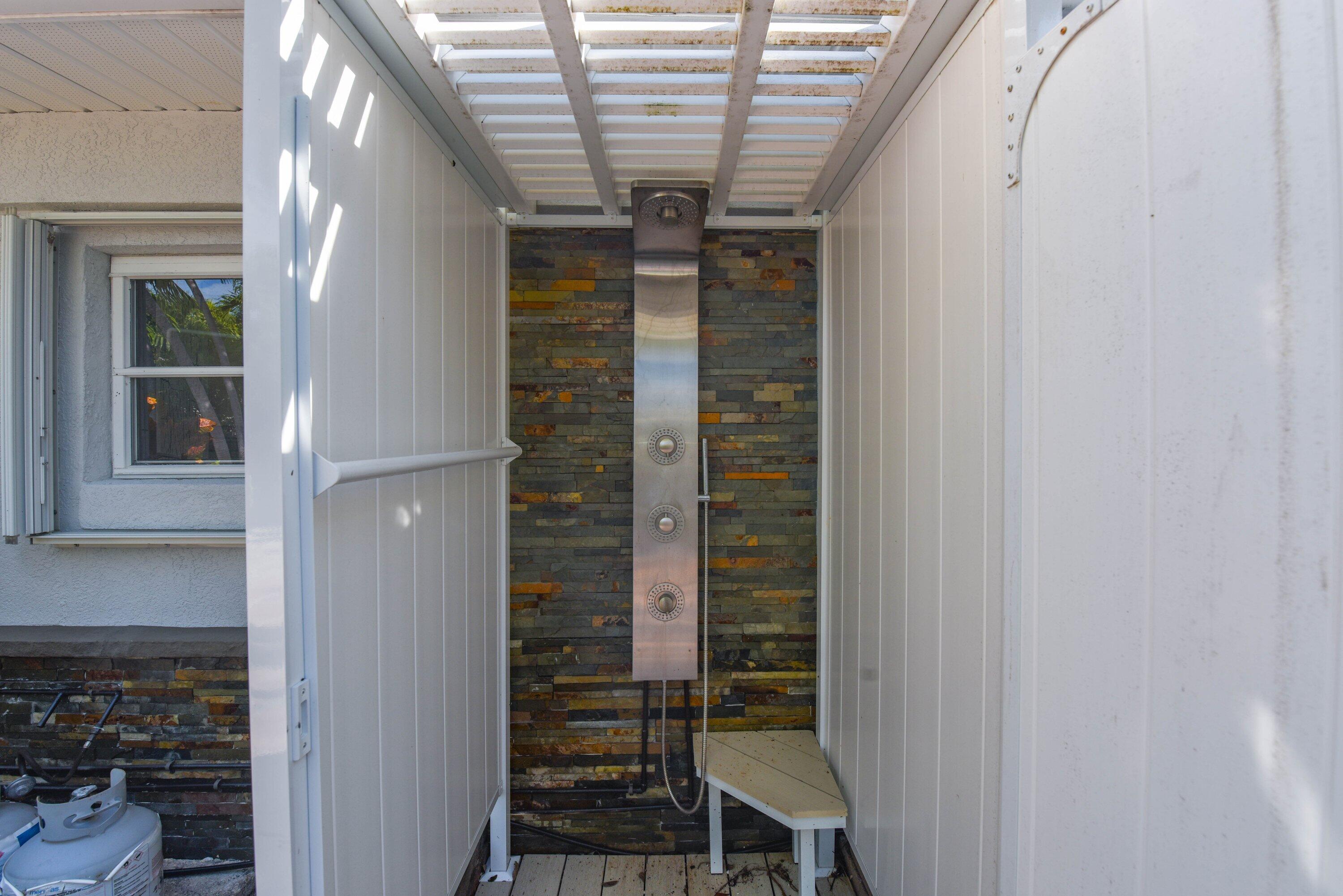 3828 Gillott Road Big Pine Key, FL 33043 - Photo 30 of 46 Outdoor Shower Hot/Cold Water