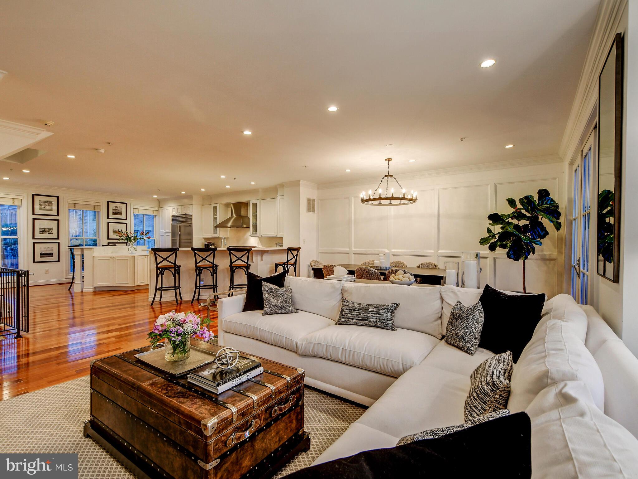 1230 Dockside Circle Baltimore, MD 21224 - Photo 10 of 70 a living room with furniture kitchen view and a potted plant