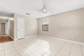 a view of an empty room