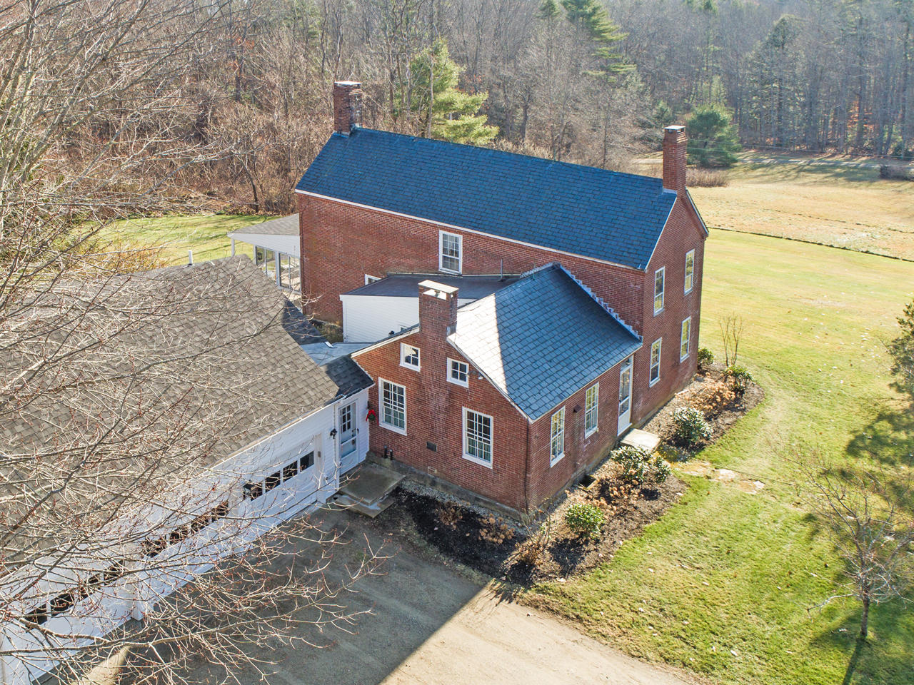 264 River Road Newcastle, ME 04553 - Photo 5 of 33 Aerial Rear of House